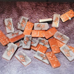 Custom Double Six Dominoes set handmade